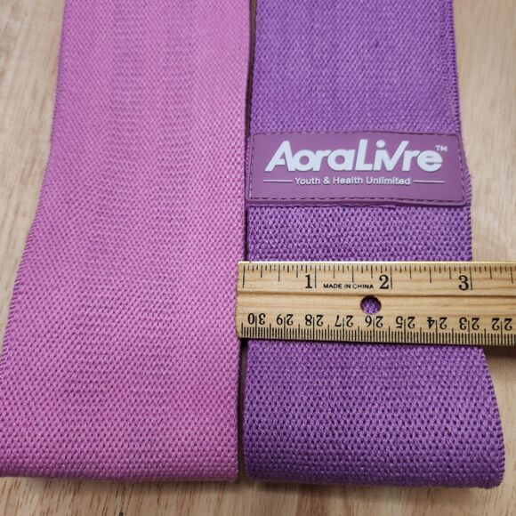 Aora LiVre Resistance Booty Bands – Youth & Health – Pink & Purple Set - Picture 3 of 4